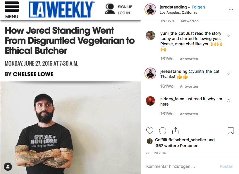 US-Trend: ethical butchers – wenn Veganer zum Schlachtermesser greifen