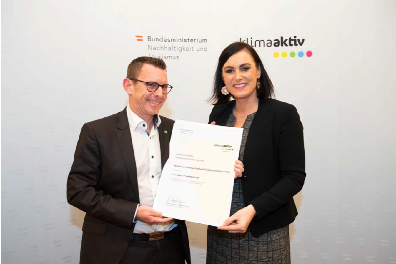 Wiesbauer-Projekt „Optimierung Blockheizkraftwerk” ausgezeichnet