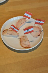 So präsentierte sich der Jury der Teller mit den Kostproben.