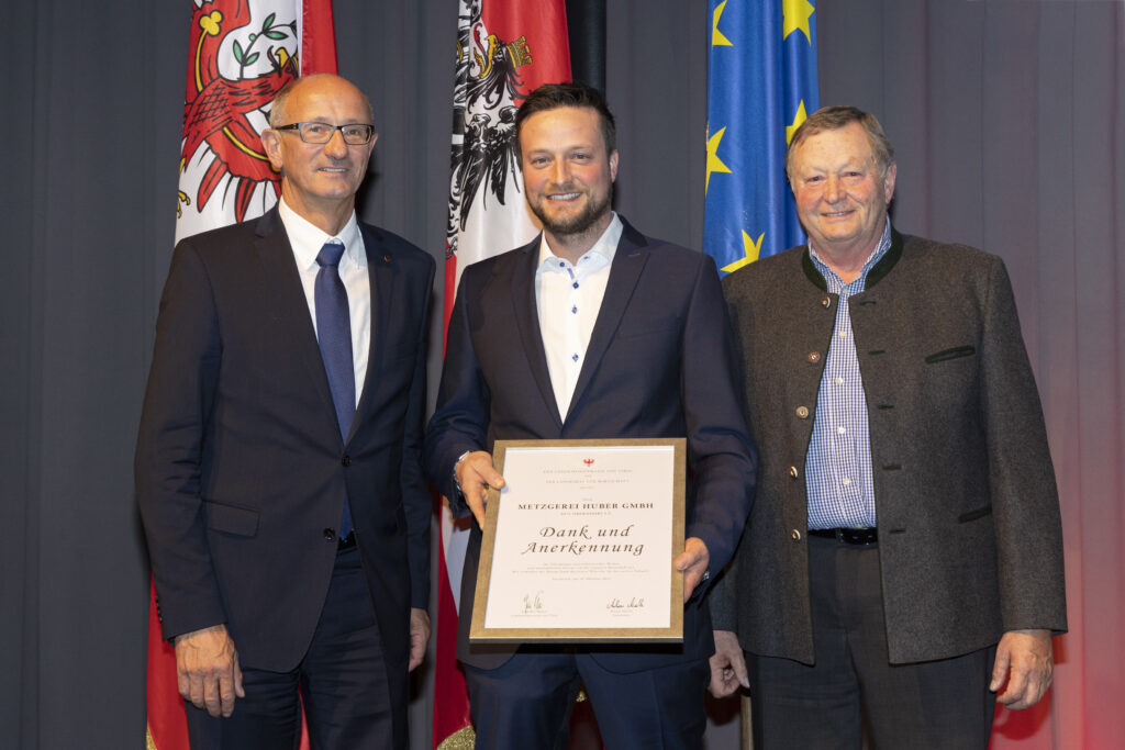 LR Mattle Josef Huber jun. und sen. von der Metzgerei Huber GmbH © Land Tirol/DieFotografen
