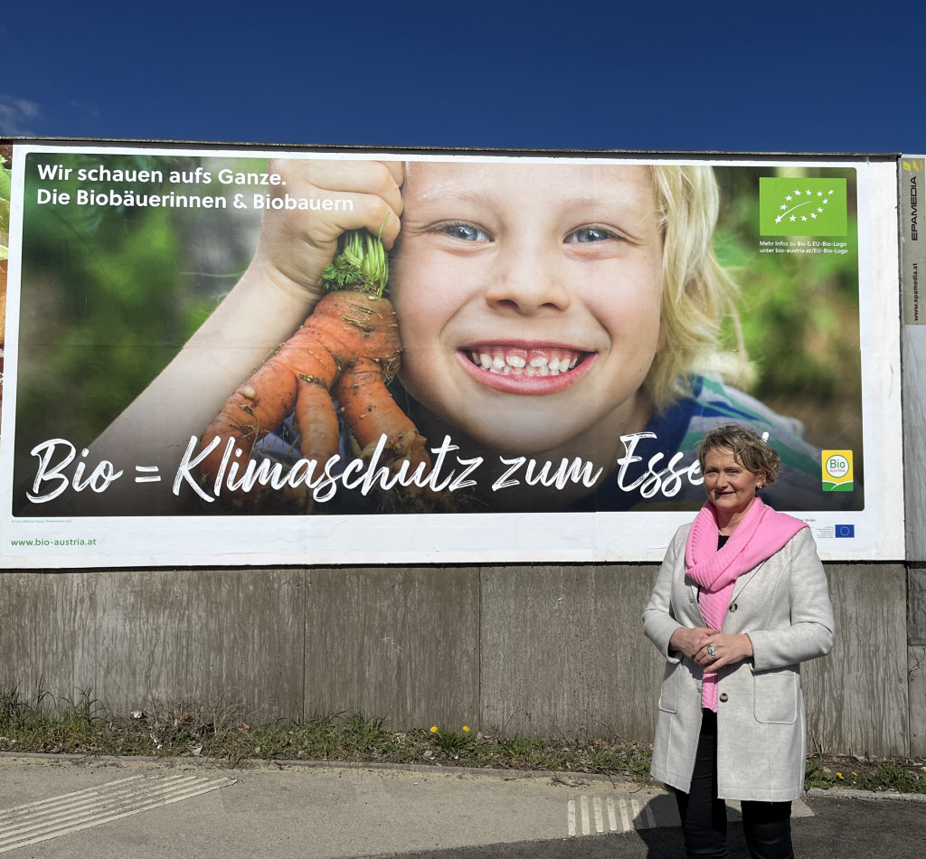 BIO AUSTRIA launchte neue Plakatkampagne: „Bio = Klimaschutz zum Essen“