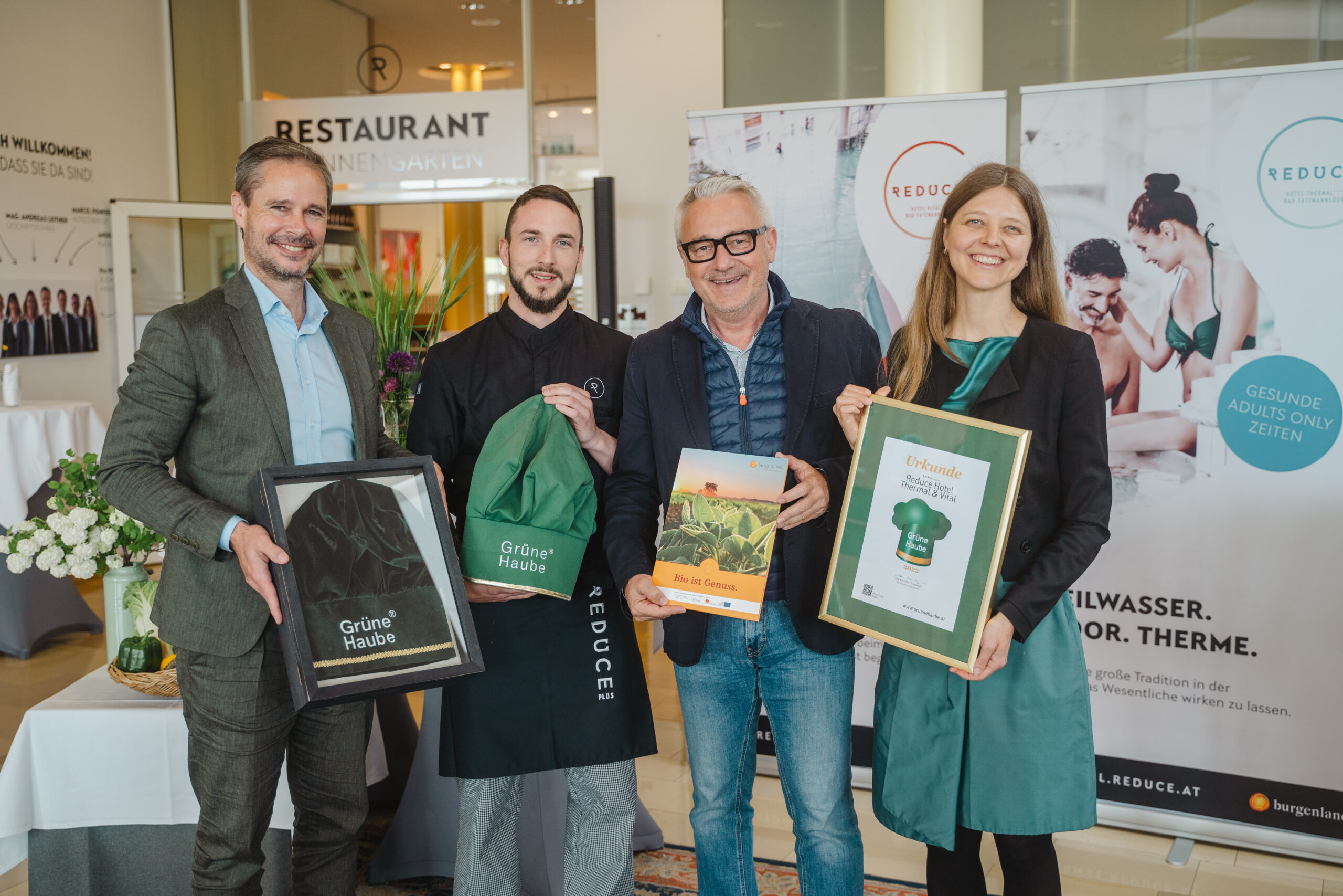 Verleihung der ‚Grünen Hauben‘ im REDUCE Gesundheitsresort Bad Tatzmannsdorf