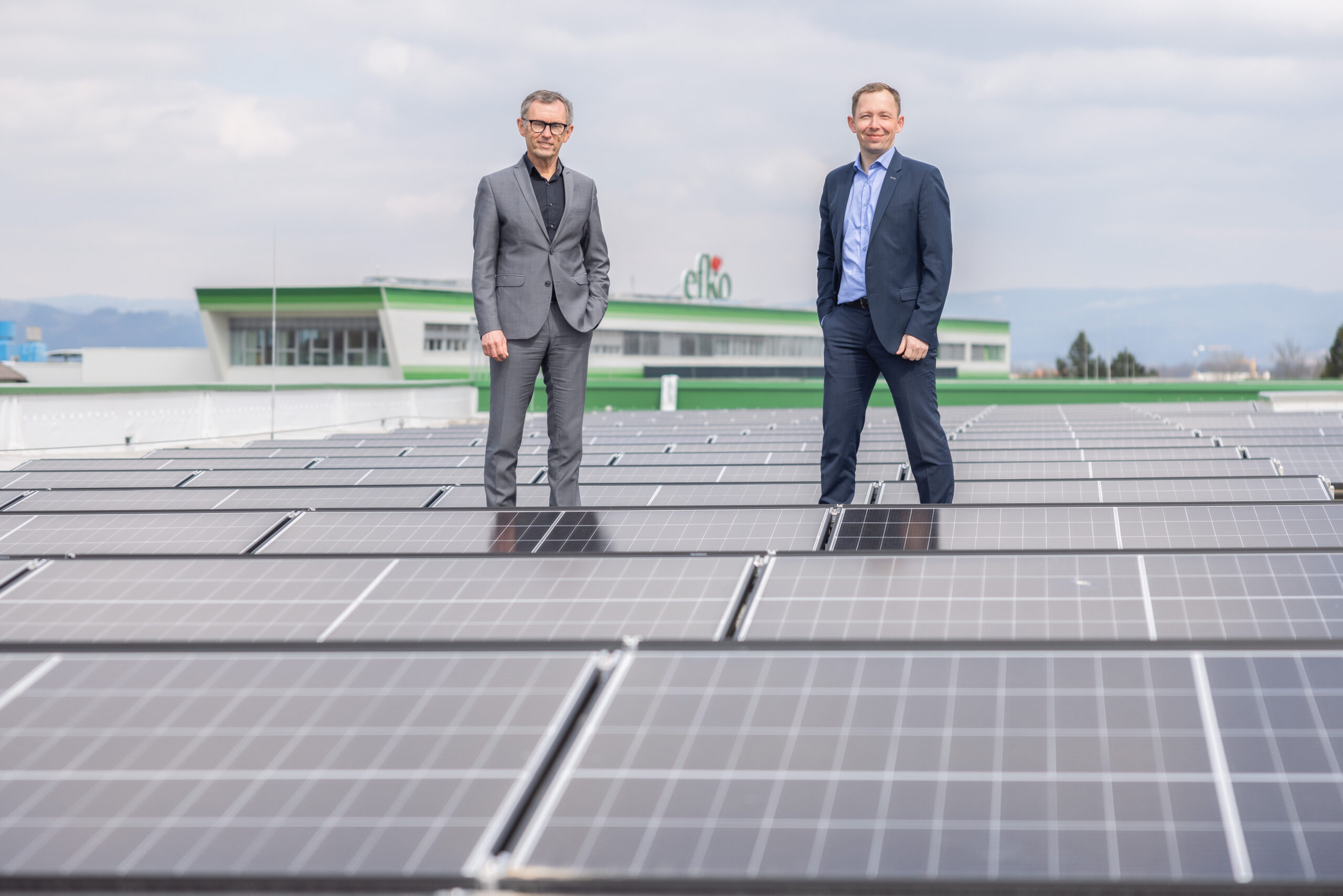 efko deckt 25% des Strombedarfs mit Sonnenenergie