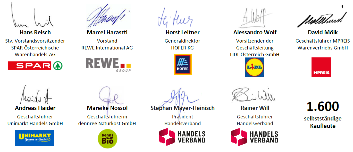 Offener Brief des Lebensmittelhandels an die Bundesregierung