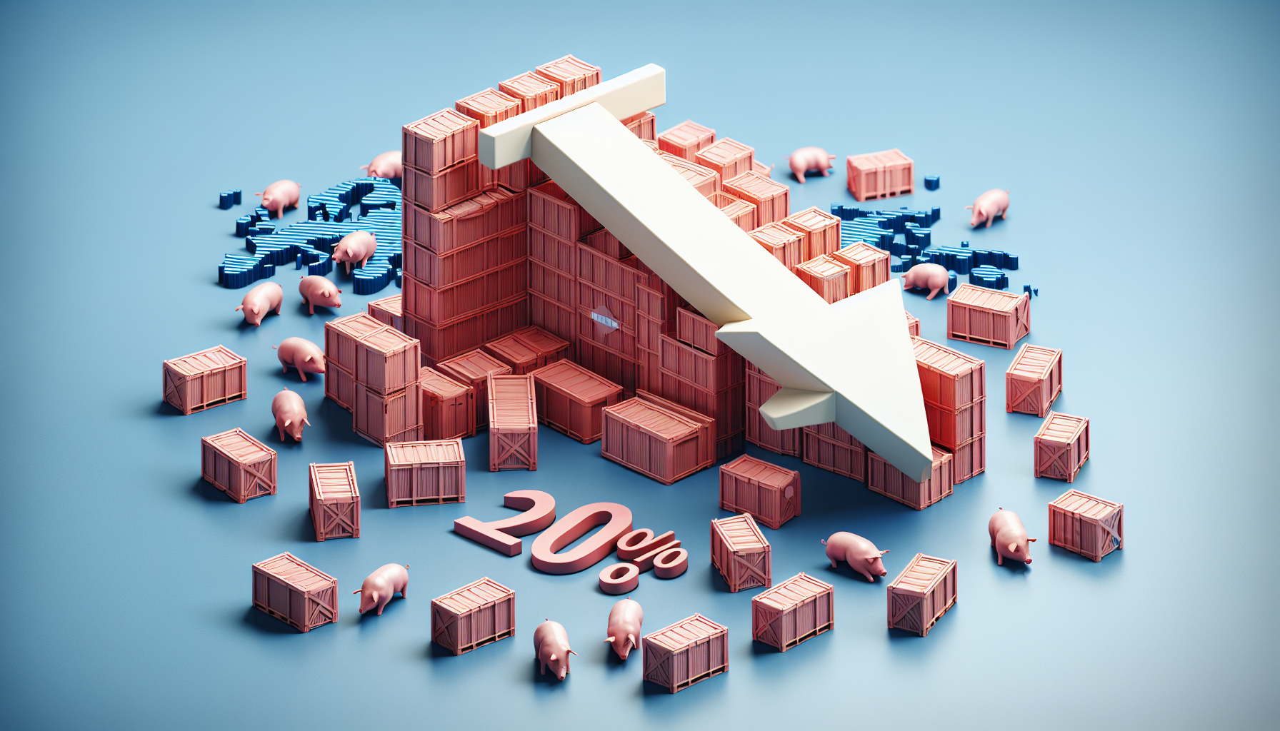 Starker Rückgang bei EU-Schweinefleischexporten 2023: Absatz sinkt um fast 20%