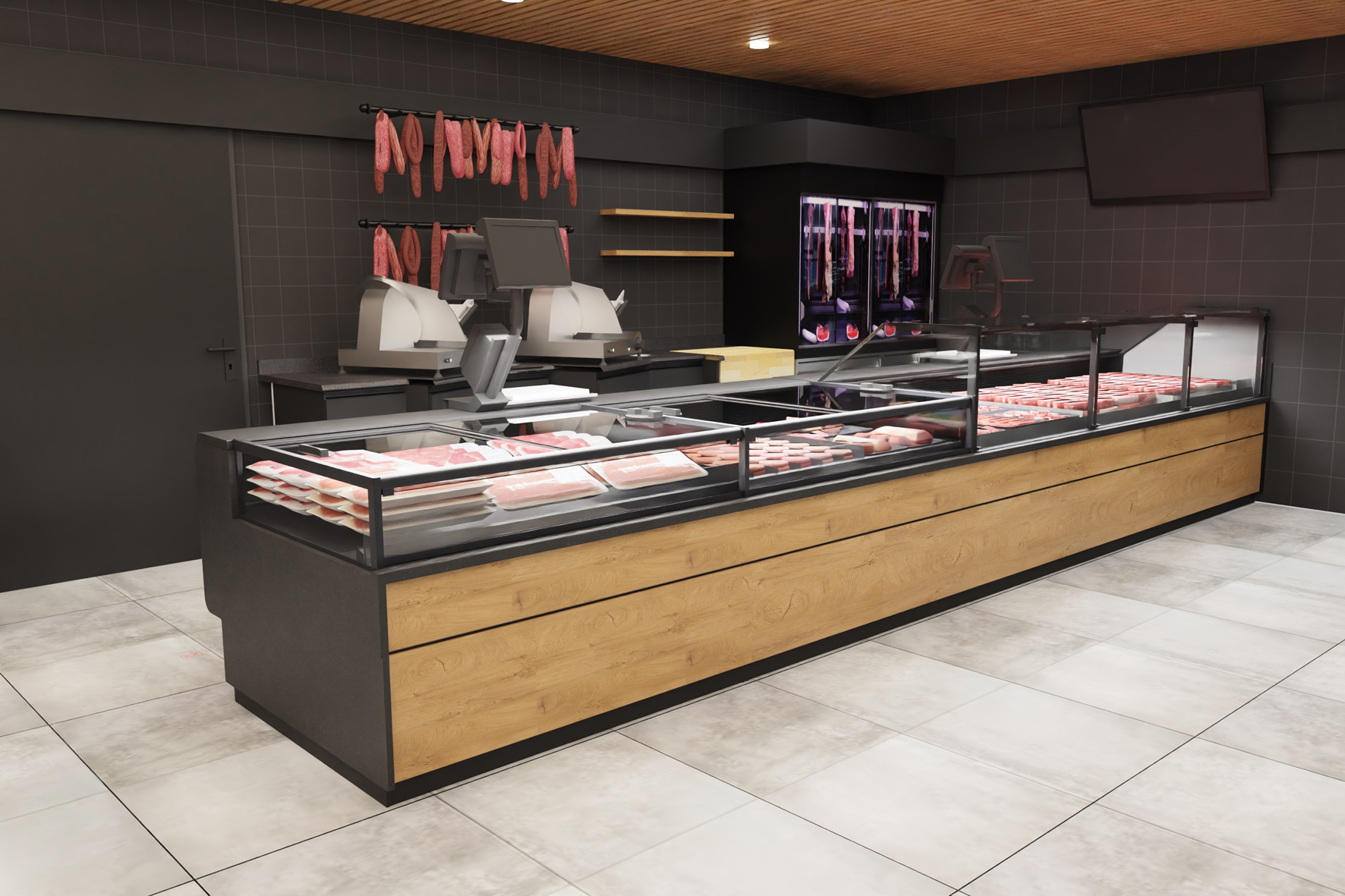 Prämiumpräsentation mit SB-Kühlmöbeln – Benötigt bis zu 70% weniger Energie