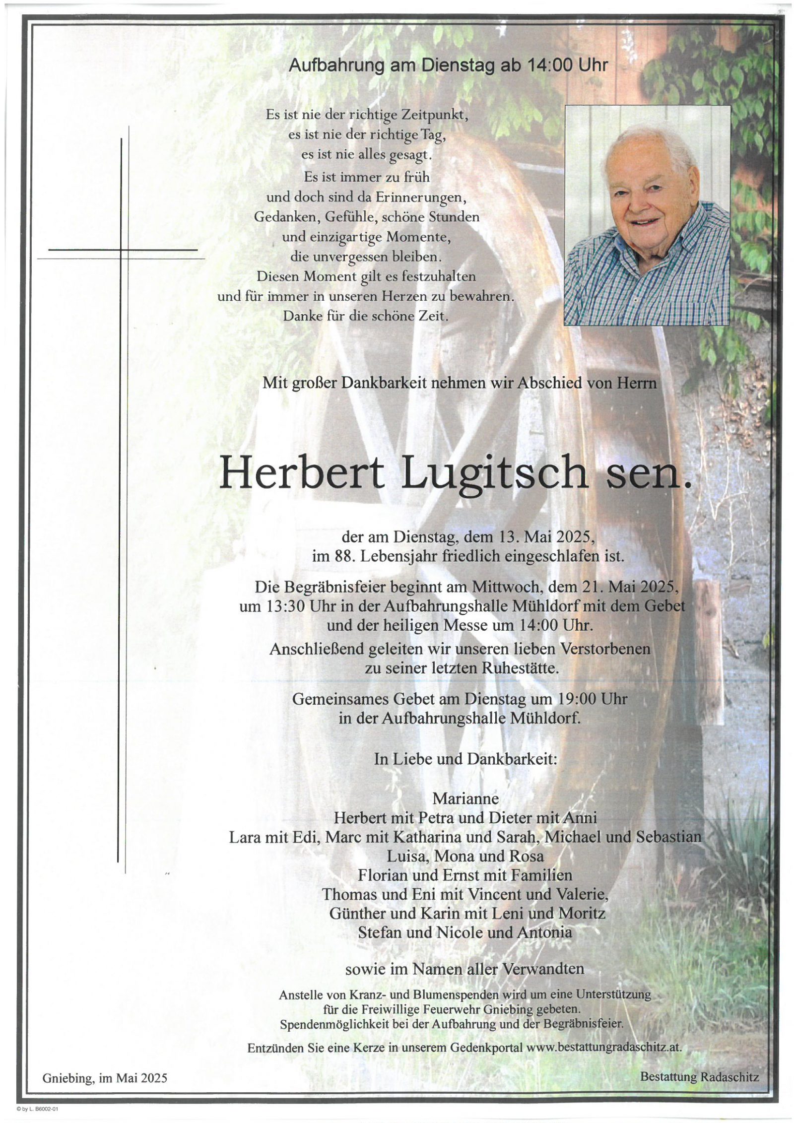 Große Trauer um Geflügelpionier Herbert Lugitsch sen.