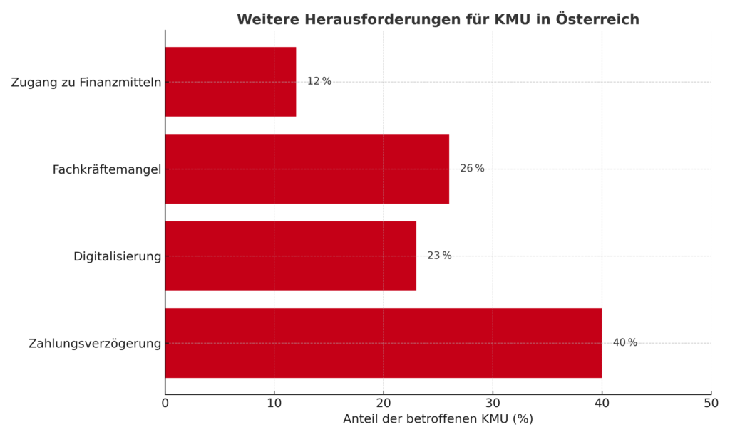 Herausforderungen für österreichische KMU Grafik: Fleisch & Co, Daten Europ. Kommission)