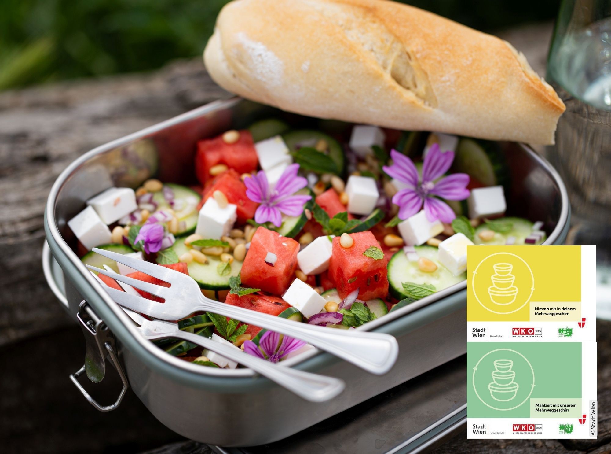 Wiener Betriebe für weniger Mist beim Take-away-Essen